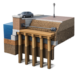Quay Amsterdam canal construction INSAR SHM