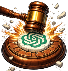 Hammer of justice strikes down on AI, for ethical AI