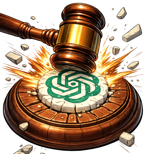 Hammer of justice strikes down on AI, for ethical AI