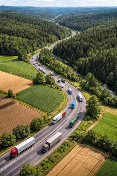 transport optimisation with data driven simulation